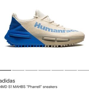 Adidas Humanrace NMD S1 Sneakers in Cream and Blue